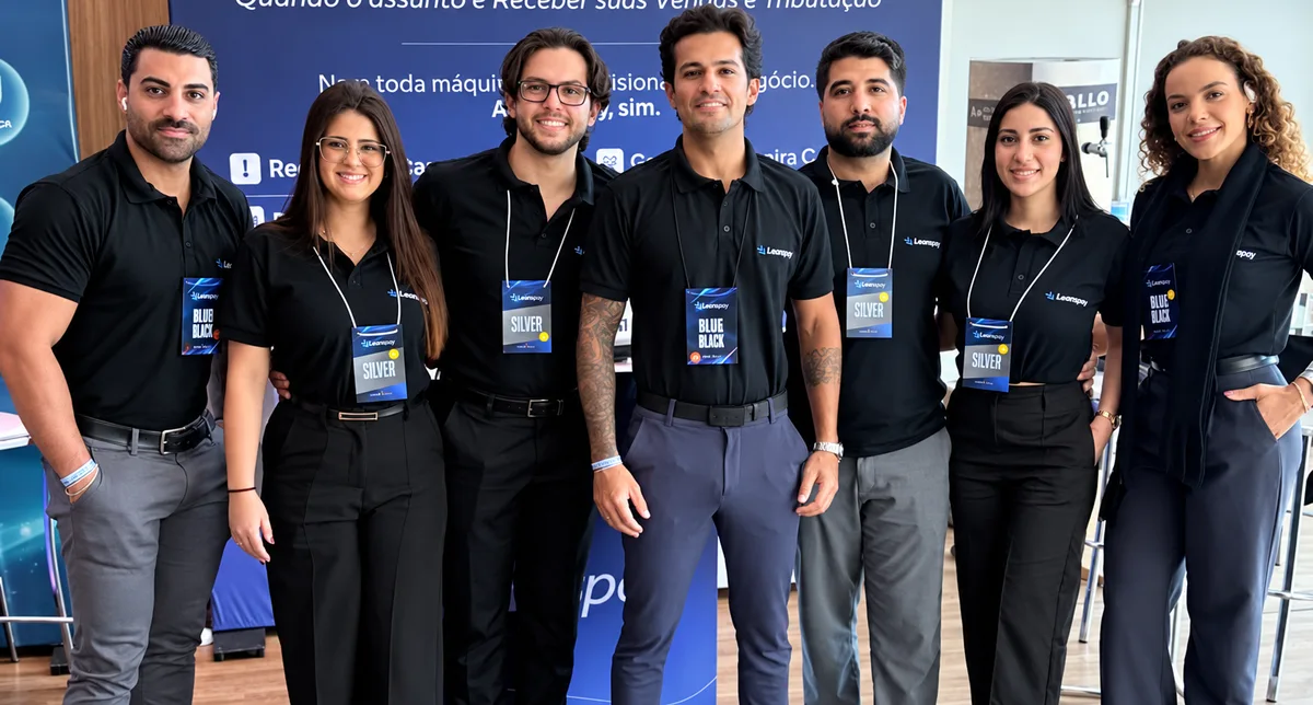 Equipe LeansPay reunida em evento da marca